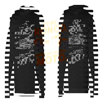 Moda Para Motociclistas Con Mensaje Divertido Camiseta de manga larga - Regaloses