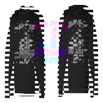 Mom And Dad Birthday Boy Llama Family Party Decorations Long Sleeve T-Shirt - Monsterry