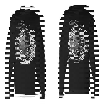 Monitor Lagarto Estilo Tatuaje Reptil Guardiánaranus Camiseta de manga larga - Regaloses