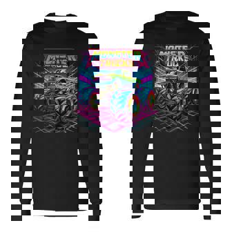Monster Truck Colorful Graffiti For Toddlers Youth Adults Long Sleeve T-Shirt - Thegiftio UK
