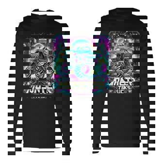 Monster Trucks Retro Long Sleeve T-Shirt - Monsterry