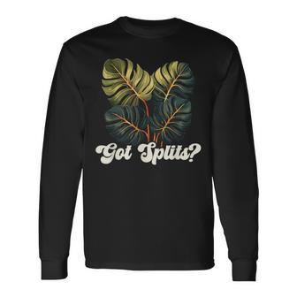 Monstera Plant Lover Houseplant Philodendron Gardening Long Sleeve T-Shirt - Monsterry UK