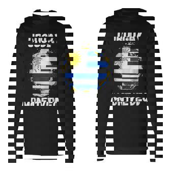 Montevideo Uruguayintage Uruguay Flag Souvenirs Camiseta de manga larga - Regaloses