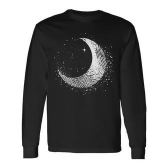 Moon Motif Half Moon Print Full Moon Mobile Phone Cover Langarmshirts - Geschenkecke