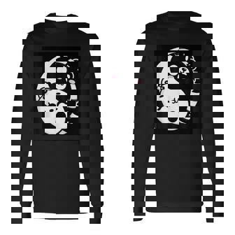 Motif Ours Yin Et Yang Noir Et Blanc T-shirt à manches longues - Cadeauxyz