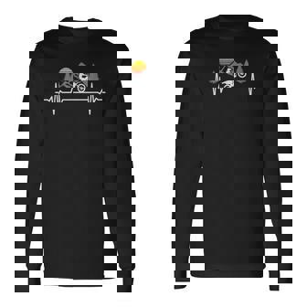 Motocross Heartbeat Enduro Motorcycle Supermoto Langarmshirts - Geschenkecke