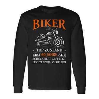 Motorcyclist 60Th Birthday Biker Top Condition Langarmshirts - Geschenkecke