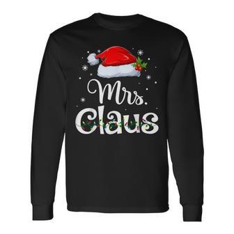 Mr And Mrs Claus Pyjama Santa Langarmshirts - Geschenkecke