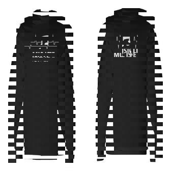 Música Esida Música Enivo Fans Músicos Música Heartbeat Regalo Camiseta de manga larga - Regaloses