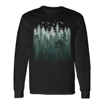 Nature Outdoor Treesintage Forest Langarmshirts - Geschenkecke