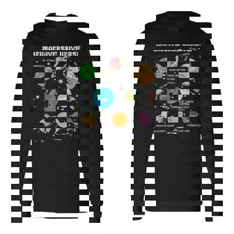 Neurodiverse Universe Planet Autism Awareness Support Squad Long Sleeve T-Shirt - Monsterry
