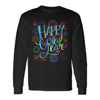 New Year's Eve Party Supplies Nye 2025 Happy New Year Langarmshirts - Geschenkecke