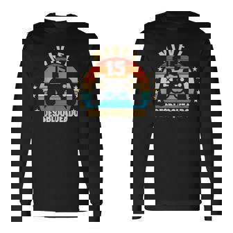 Nivel 15 Desbloqueado Gamer 15 Años 2007 Divertido Chico Camiseta de manga larga - Regaloses