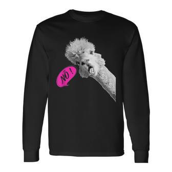 Nö Einfach Nö Talking Cute Alpaca Langarmshirts - Geschenkecke