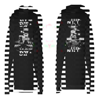 No Lift No Santa Gym Bodybuilding Christmas Berries Long Sleeve T-Shirt - Monsterry