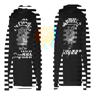 No Thoughts Only Awawa Angry Screaming Hyrax Meme Long Sleeve T-Shirt - Seseable
