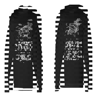 North African Inspired Lion Graphic Camiseta de manga larga - Regaloses