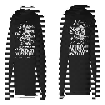 Nos-Purr-Atu Vampire Kitty Cat Lover For Goth Horror Fan Long Sleeve T-Shirt - Monsterry