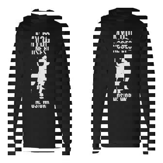 Nose Work Pit Bull My Dog Nose Best NW1 NW2 NW3 Competition Long Sleeve T-Shirt - Monsterry