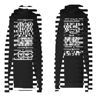 Nunca Subestimes A Un Padre De Gemelos Papá Mellizos Camiseta de manga larga - Regaloses