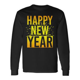 Nye New Year's Eve Party Confetti Fireworks Happy New Year Langarmshirts - Geschenkecke