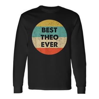 Theo First Name Langarmshirts - Geschenkecke