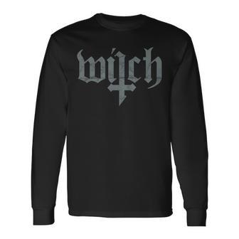 Occult Witch Satan Gothic Grunge Satan Devil Witch Langarmshirts - Geschenkecke