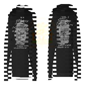 Occupational Therapy Is Rooting Tooting Western Frog Ot Ota Long Sleeve T-Shirt - Thegiftio UK