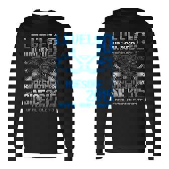 Official Double Digits Level 10 Unlocked 10Th Birthday Boy Long Sleeve T-Shirt - Seseable