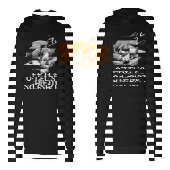 Offizielles Schlaf Bullterrier Hunde Hund Hunderasse Langarmshirts - Geschenkecke