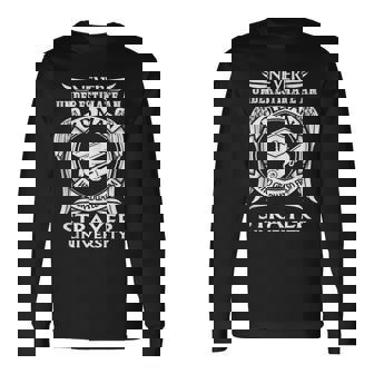 An Old Man Who Graduated From Strayer University Long Sleeve T-Shirt | Mazezy