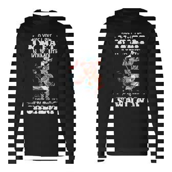 Once You Put My Meat In Your Mouth Bbq Grilling Long Sleeve T-Shirt - Thegiftio