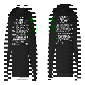 One Lucky Grandma St Patricks Day Shamrock Lucky Clover Long Sleeve T-Shirt - Monsterry