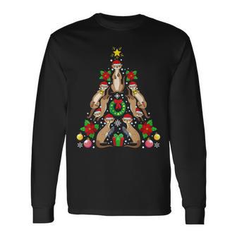 Otter Christmas Tree Christmas Fish Langarmshirts - Geschenkecke