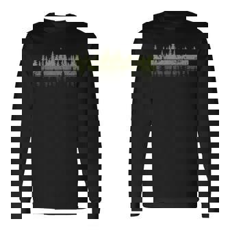 Outdoors Nature Forest Retro Long Sleeve T-Shirt - Seseable