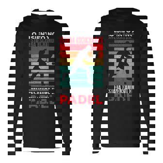 Padel Tennis Divertido Pensando En Padel Padelista Camiseta de manga larga - Regaloses