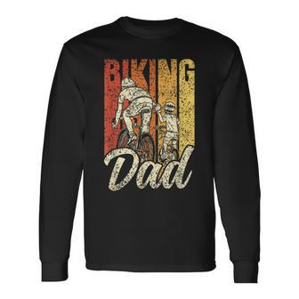 Papá Ciclista En Bicicleta Padre Motorista Papá Ciclista Camiseta de manga larga - Regaloses
