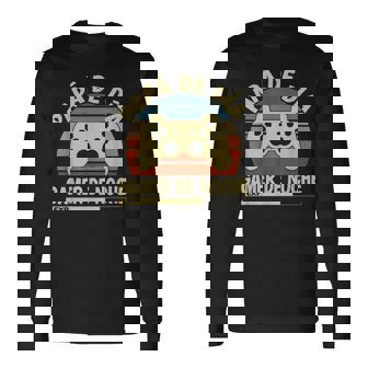Papá De Dia Gamer De Noche Dia Del Padre Regaloidejuegos Camiseta de manga larga - Regaloses