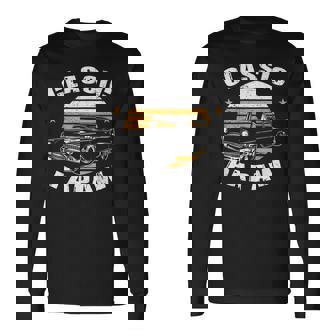 Papaw Vintage Retro Classic Car Lover Enthusiast Long Sleeve T-Shirt | Mazezy