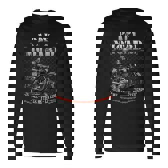 Papy Motard Homme Mythe Légende Idée-Cadeau Moto Futur Papy T-shirt à manches longues - Cadeauxyz