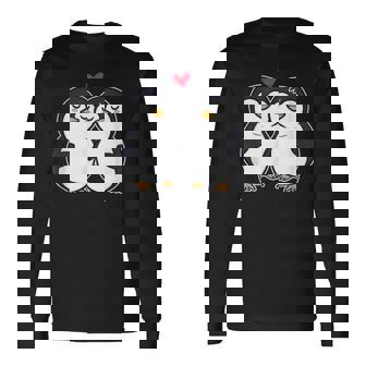 Pareja Pingüinos Enlove Pareja Camiseta de manga larga - Regaloses