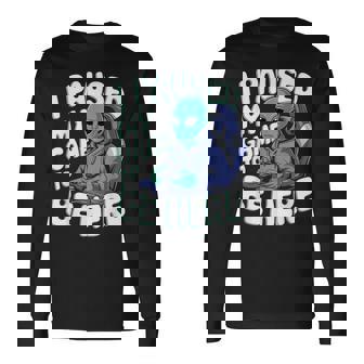 I Paused My Game To Be Here Gamer Camiseta de manga larga - Regaloses