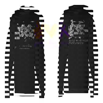 Peace Love Cure Alzheimer's Awareness Tank Top Long Sleeve T-Shirt - Monsterry