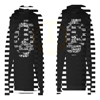 Peace Symbol Love Hippie Costume 60s 70s Peace Sign Long Sleeve T-Shirt - Monsterry