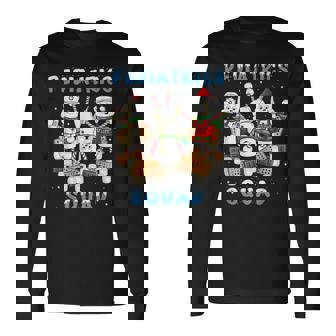 Pediatrics Nurse Squad Christmas Shirt For Pediatrics Nurses Long Sleeve T-Shirt - Monsterry