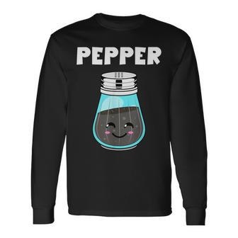 Pepper Costume Salt Pepper Matching Pair His Her Langarmshirts - Geschenkecke