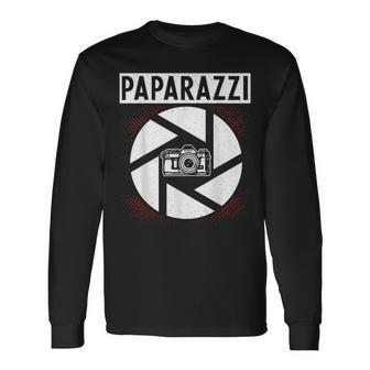 Photography Camera Lens Retro Paparazzi Langarmshirts - Geschenkecke