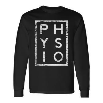 Physio Minimalism Physiotherapist Langarmshirts - Geschenkecke