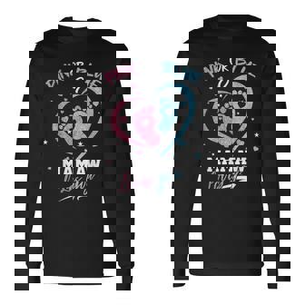 Pink Or Blue Mamaw Loves You Gender Reveal Party Long Sleeve T-Shirt | Mazezy