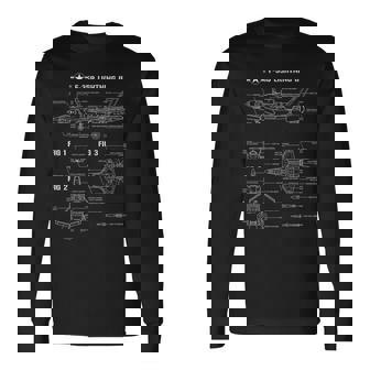 Plan De Foudre Du Chasseur Furtif F35 T-shirt à manches longues - Cadeauxyz